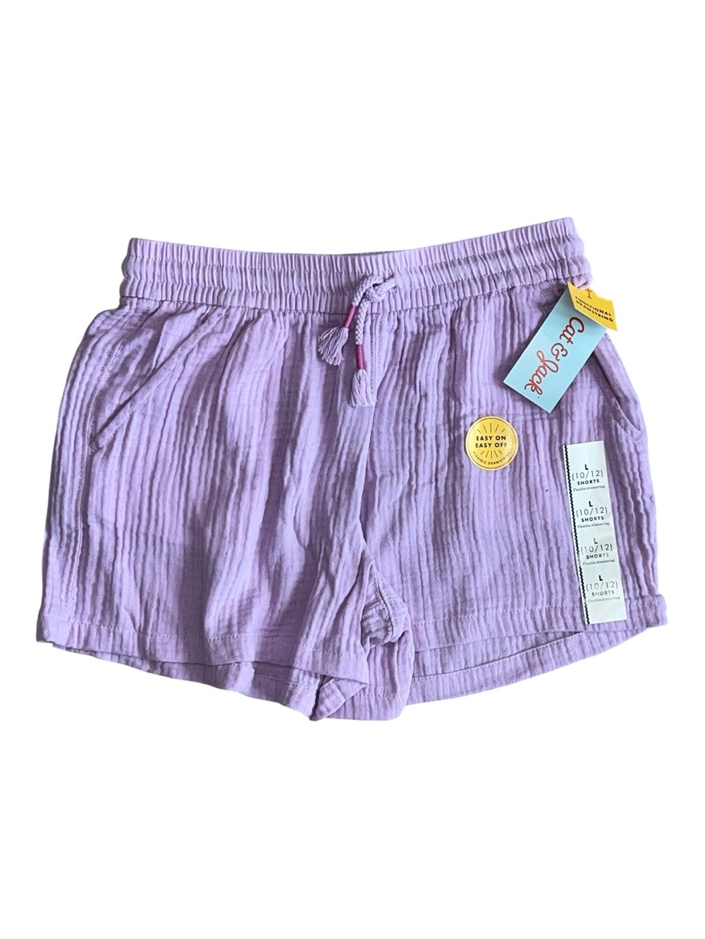 Cat & Jack Lavender Girls' Pull-On Shorts Size 10/12